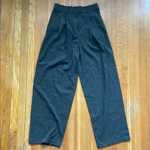 Women’s Dark Grey Pinstripe Pants